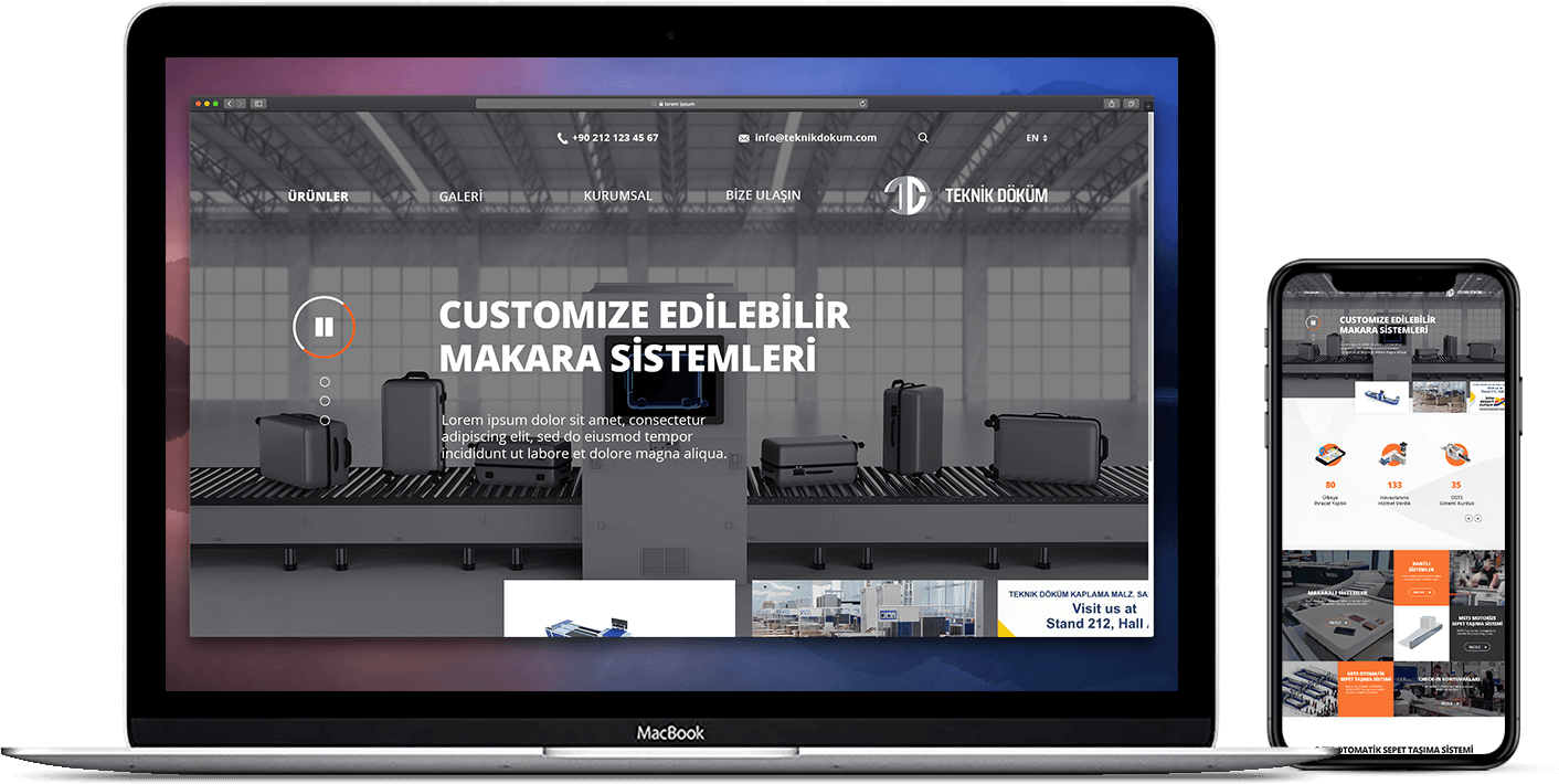 Teknik Döküm Havaalanı Web Sitesi